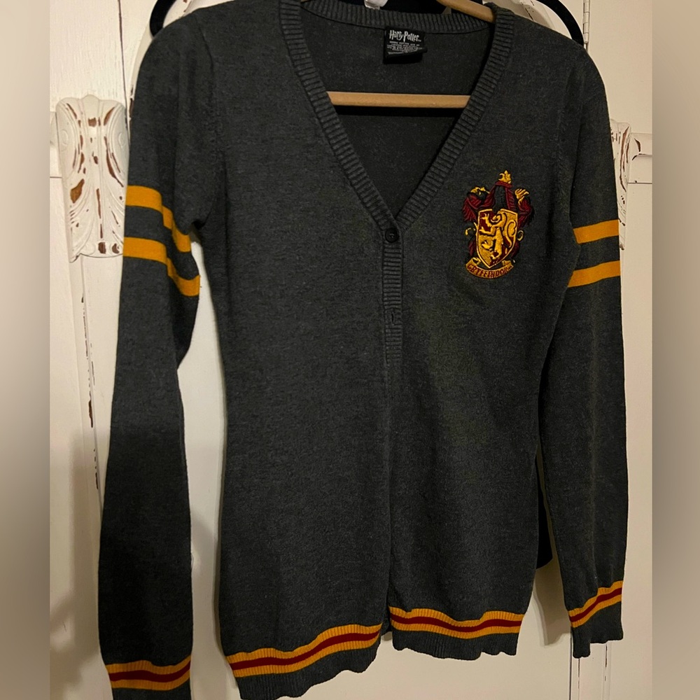 Women’s Harry Potter Cardigan, headband, socks, and patch